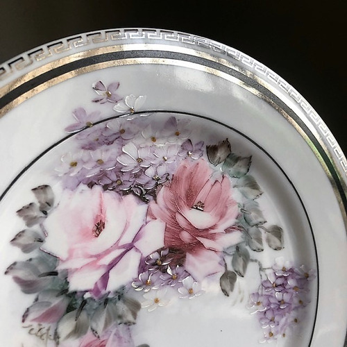 Imagem 4 de 4 de Prato Decorativo Pintado A Mão 21,5cm - P46