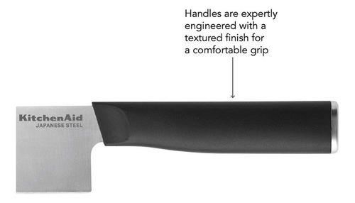 Cuchillo Santoku Kitchenaid de 18 cm