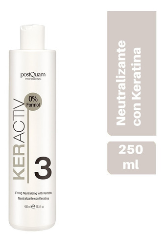 Emulsión Neutralizante Postquam Con Keratina 250 Ml .