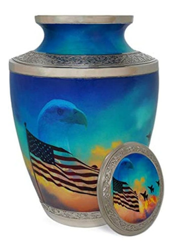 Inspiro, Llc Cremation Urn - American Patriot - New - Brass