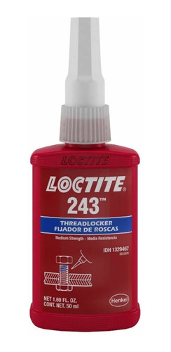 Loctite 243 X 50gr Fijador Traba Rosca Tuercas Y Tornillos