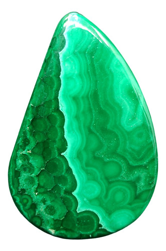 Malaquita Pulida Verde Brillante Alta Calidad 42mm. 64ct.