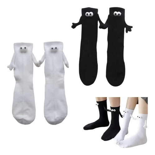 2 Pares De Divertidos Calcetines Unisex Con Imán