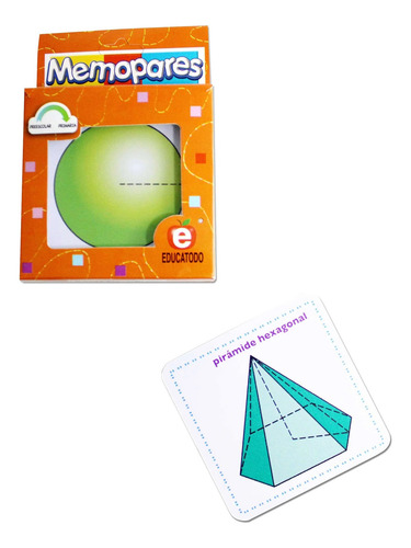 Juego De Mesa: Memopares Asociación De Cuerpos Geométricos