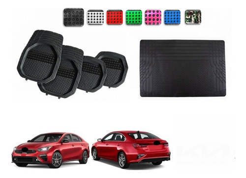 Tapetes 4pz Color 3d + Cajuela Kia Forte Sedan 2019 - 2024