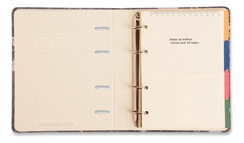 Caderno Criativo Argolado A5 Cicero - Ateliê Preto