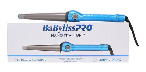 Rizador Cónico Profesional Babyliss De Nano Titanium 1-1/4