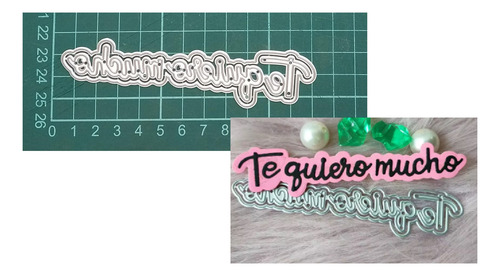 Troquel Die Para Sizzix Big Shot Cuttelbug Te Quiero Mucho