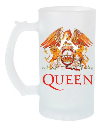 Tarro Cervecero 16oz Queen Hard Rock Logo