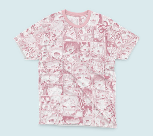 Remera Fullprint - Anime Cod:027 Ahegao