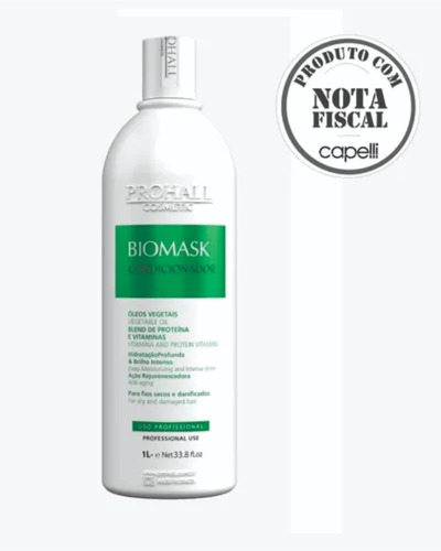 Shampoo 1 Litro- Cabelos Secos E Danificados- Prohall