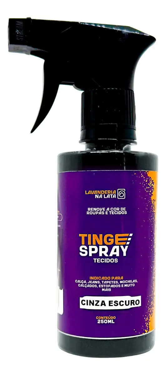 Tinta Para Roupas E Tecidos Moletom Calça Tenis 250ml Cor Cinza Escuro