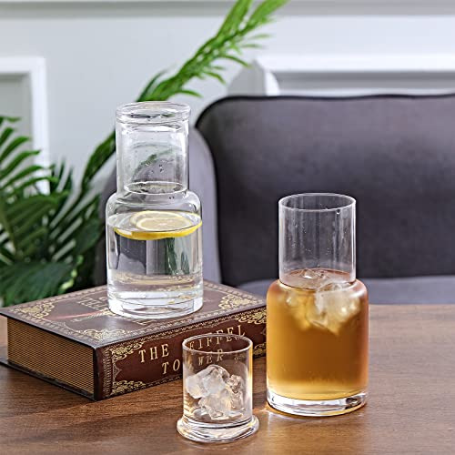 Jarra De Noche Y Juego De Vaso, Usa El Vaso Como Tapa De La