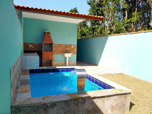 Imagem 16 de 18 de Casa Á 950 M Da Praia Com Piscina E Churrasqueira