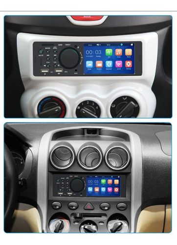 Rádio De Carro Mp5 1 Din Com 4,1'' Ecrã Tátil E Fm/aux/usb