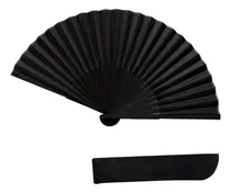 Comprar 2 Abanicos Plegables De Mano De Seda De Color Negro Grande .