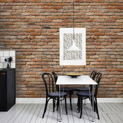 Fotomural Muresco Pared 3,68 X 2,54 Mts Ladrillo 874100