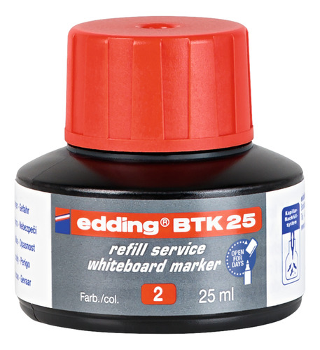 Tinta Recarga Marcador Pizarra Blanca Edding Btk 25 Capilar