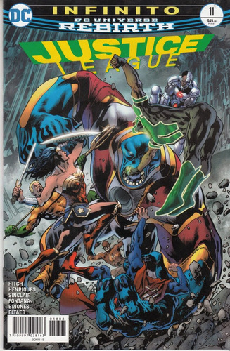 Comic Dc Universe Rebirth Justice League # 11 Español Nuevo