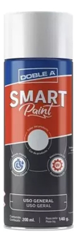 Pintura En Aerosol Acrílico Doble A Smart Paint Acabado Metálico Color Blanco Brillante