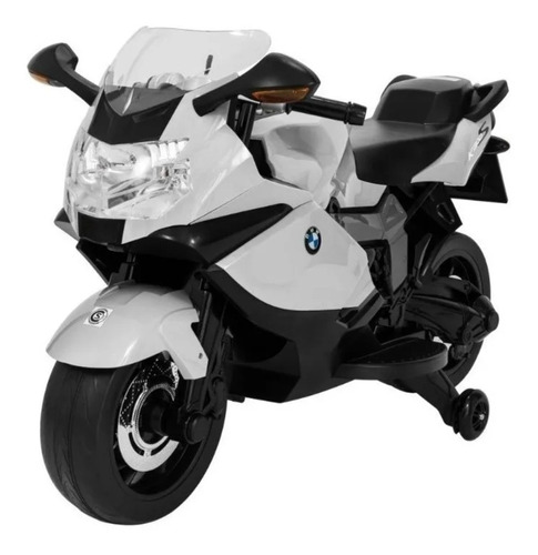 Moto a batería para niños Bebitos BMW K1300 Clásica  color blanco 220V