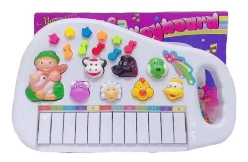 Piano Infantil Teclado Musical Bebê Ia Ia O Bichos