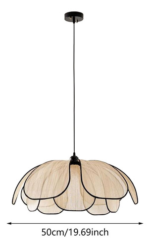 Boho Chandelier Flower Shaped Hanging Light For Kitchen 50cm