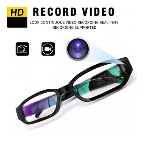 Lentes Con Cámara - Gafas Espía Oculta - Graba Vídeo Sonido
