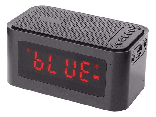 Reloj Despertador Altavoz Bluetooth Micro Sd Mp3 Usb Recarga