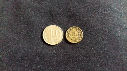 Moneda Costa Rica Diez Céntimos 1922 Escasa Bronce E01 (Usado)