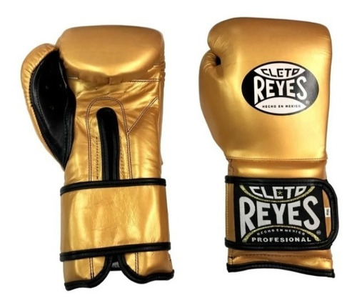 Guantes Cleto Reyes Dorados Con Cierre De Contacto 18 Oz.