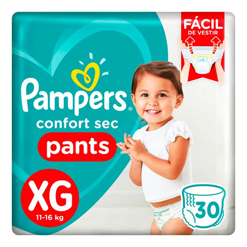 Pampers Confort Sec Pants Xg (11 A 16 Kg) - X30