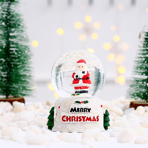 Bola De Nieve Navideña, Bola De Cristal Brillante Para