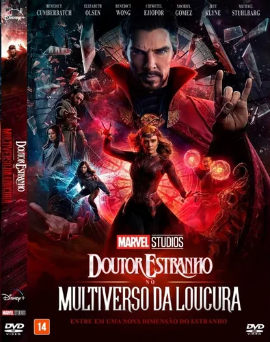 DVD Filme Doutor Estranho no Multiverso da Loucura (2022) - Dual Áudio