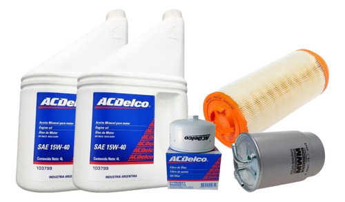 Kit 3 Filtros + Aceite Chevrolet S10 2.8 2006/2011 3c