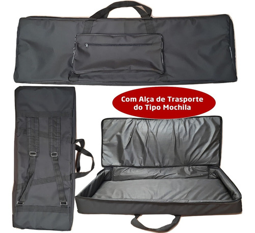 Capa Bag Para Teclado Casio Privia Px5s Master Luxo Preto