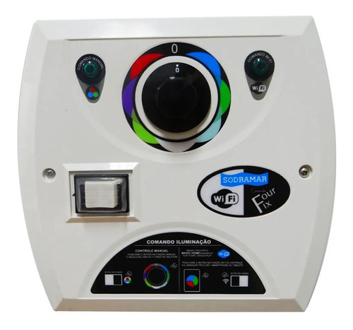 Kit 6 Hiper Leds 9w Inox Rgb + Comando Wifi Sodramar