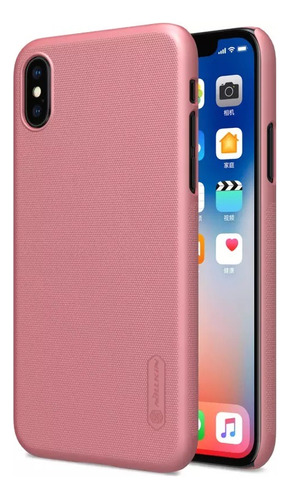 Funda Celular Nillkin Protector Rosa Cobre Para iPhone X