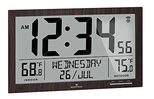 Reloj De Pared Con Calendario Y Temperatura