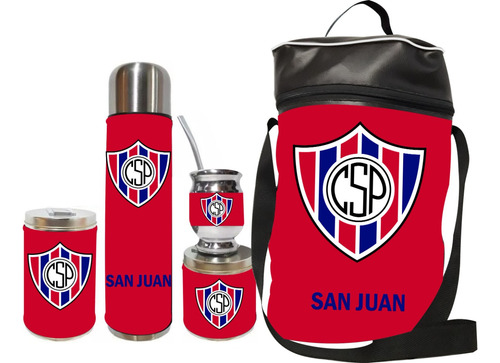 Equipo De Mate Set Matero Sportivo Peñarol San Juan.ecocuero