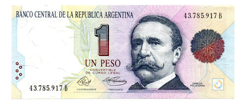 Billete 1 Peso Convertible, Bottero 3002, Año 1992 Sc