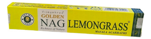 Incenso Golden Nag Lemongrass Massala 1 Cx C/12 Caixinhas