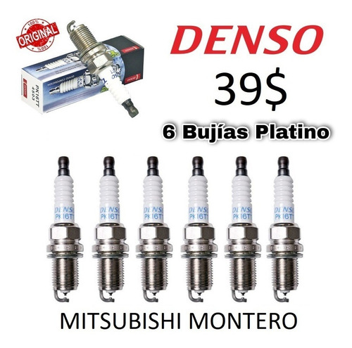 6 Bujias Mitsubishi Montero Limited 3.5 V6 Mpi 01-03