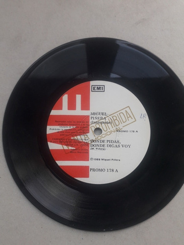 Vinilo Single Miguel Piñera 