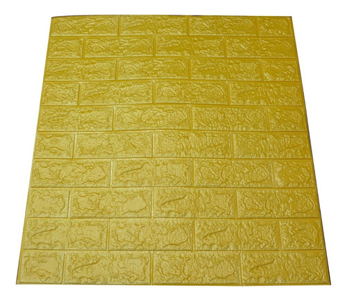 Lamina Decorativa Panel Ladrillo 8 M2 Decoform Color Amarillo