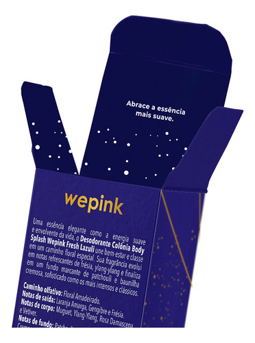 Body Splash Fresh Lazuli Desodorante Colônia 200ml - Wepink