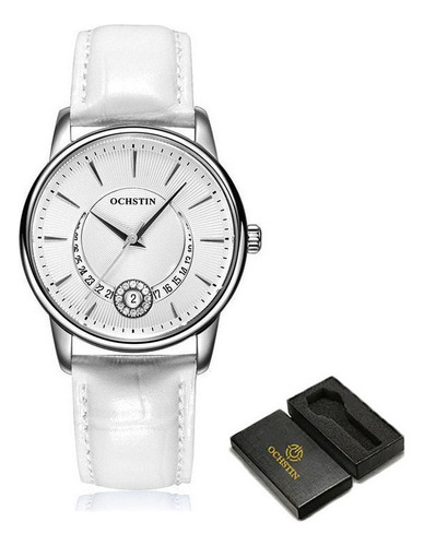 Reloj De Cuero Ochstin Gq060a Con Calendario Simple