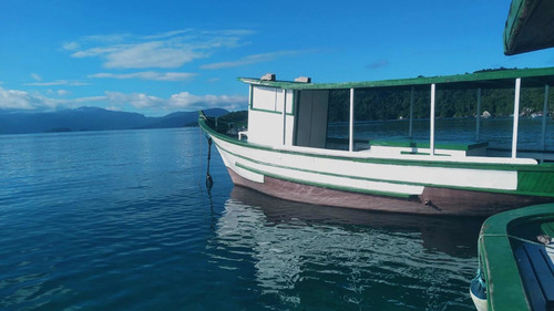 Imagem 3 de 12 de Barco De Madeira Traineira