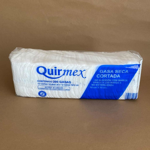 Gasas Seca Cortada De Algodón Con Marca Opaca A Los Rayos X