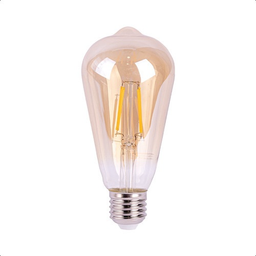 Lámpara Led Vintage St64 4w 2500k Base E27 Atenuable Color De La Luz Blanco Cálido